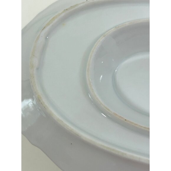 Lady Beatrice Gravy Boat Germany White Pink Roses Daisies Gold Trim Porcelain - Picture 16 of 16